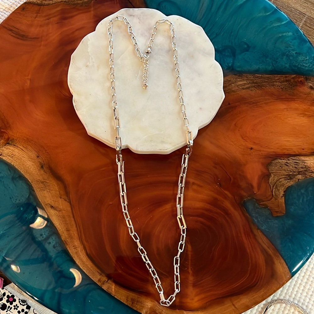 Brighton long chain link necklace